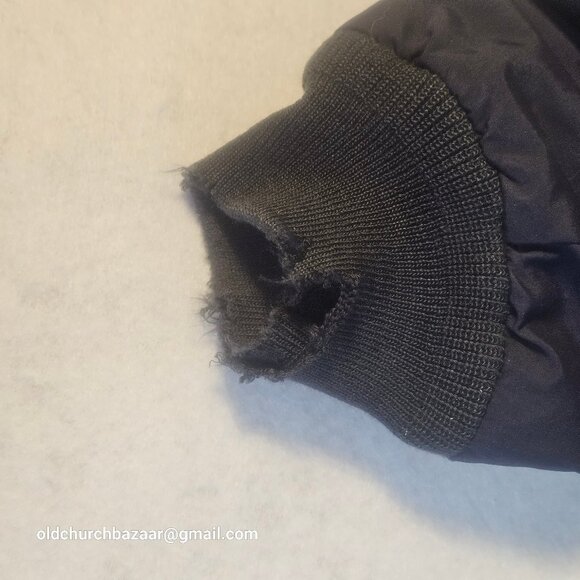 LL Bean Men's navy black Fleece Lined Warm Up winter jacket-super warm size L - Picture 11 of 15